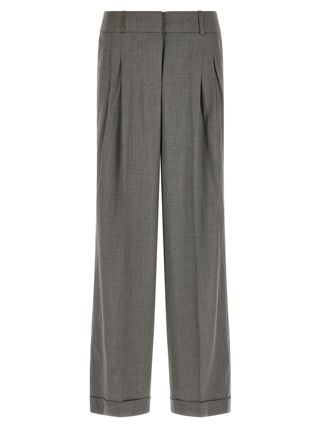 Peserico Palazzo Pants - Gray | 28770bbabde0773fb77089cda7037f4571332fb5
