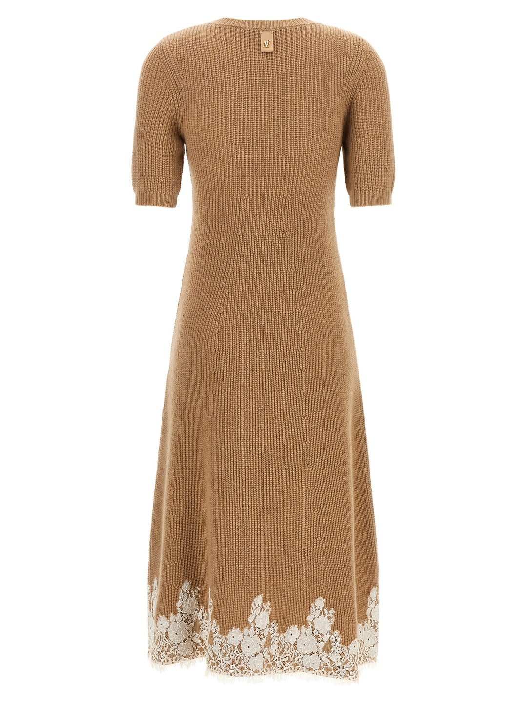 Alberta Ferretti Lace Hem Dress Dresses - Brown | 88917eb9fa9220f464b9fa5c9455d4785dc74f26