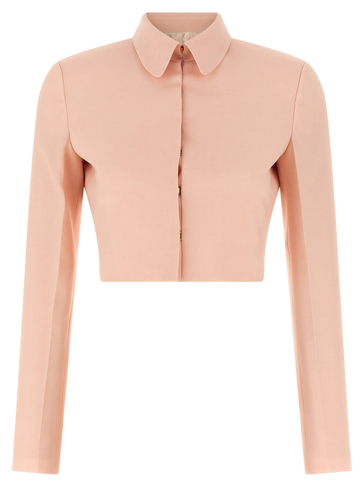 Alberta Ferretti Tropical Wool Blazer BlazerS - Pink | 04a41edc25e92f4817d958dc2ca6d2351f30728a