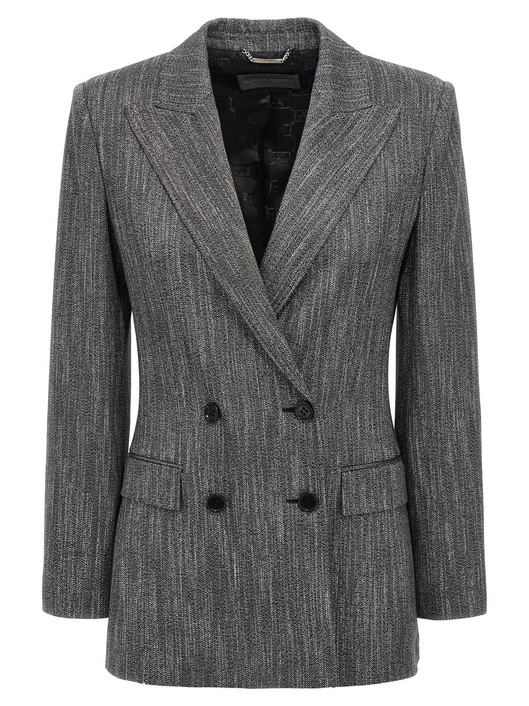 Double-Breasted Blazer Blazer And Suits Gray