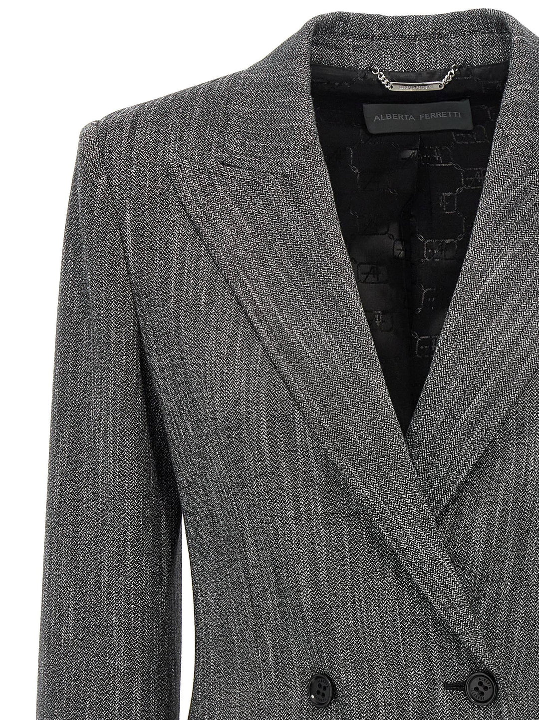 Double-Breasted Blazer Blazer And Suits Gray