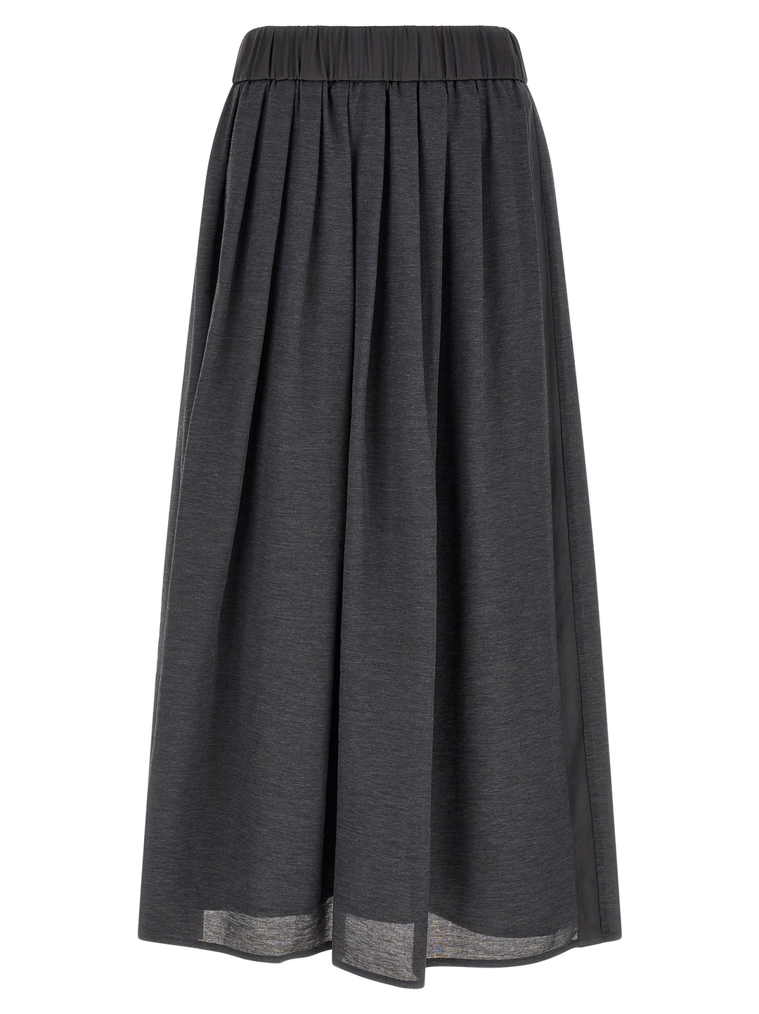 Peserico Skirt With Elastic Skirts - Gray | d038ae84e588215ed9b5877bad2c2a08696b62a3