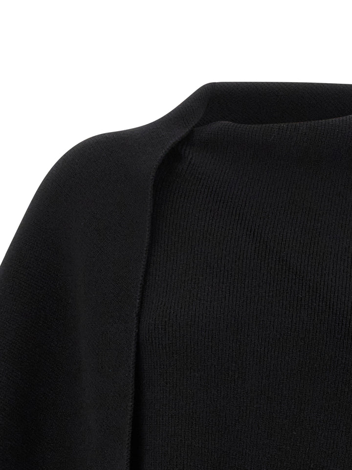 Alberta Ferretti Shawl Cardigan Sweaters and Cardigans - Black | 1acad645cb12fe273eaacc607cbdbe97fb540232