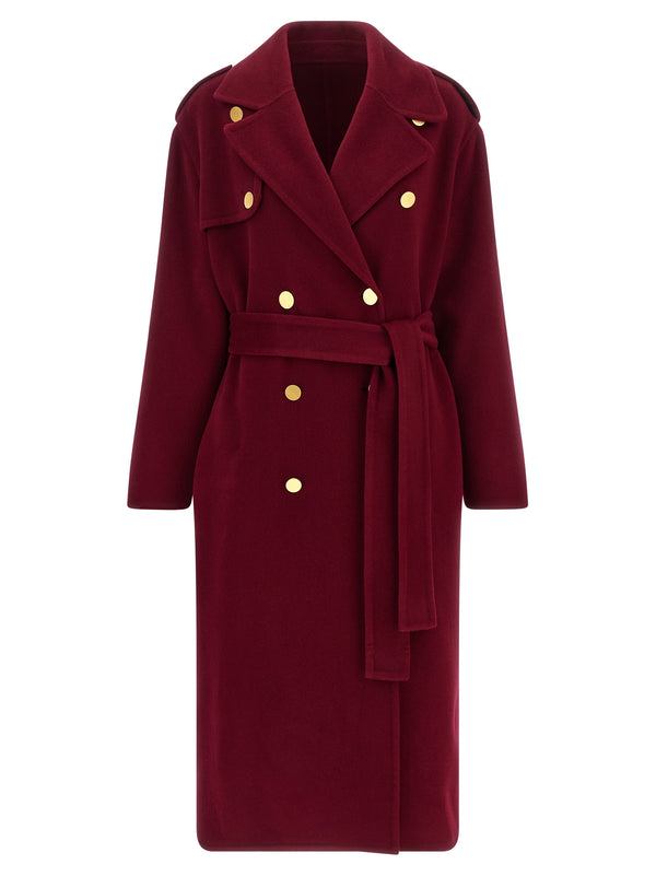 Long Wool Coat Coats And Trench Coats Red