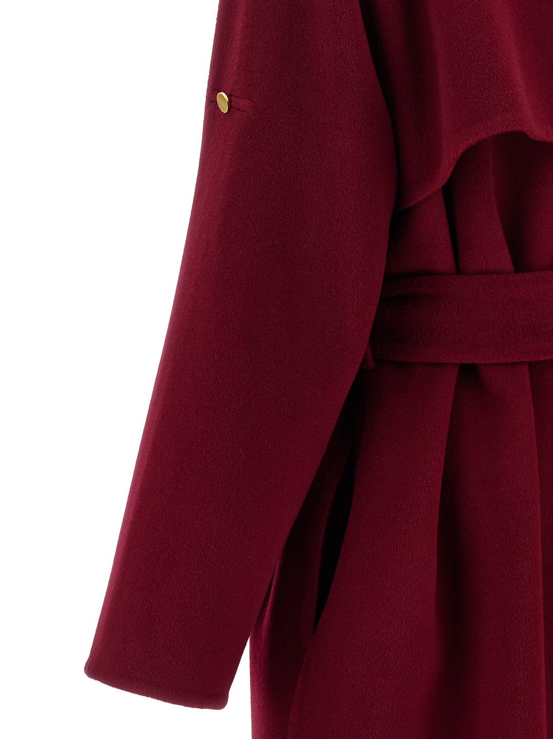 Alberta Ferretti Long Wool Coat Coats and Trench Coats - Red | 8f7b127142c4ea3502fd784138a57a072601c54b