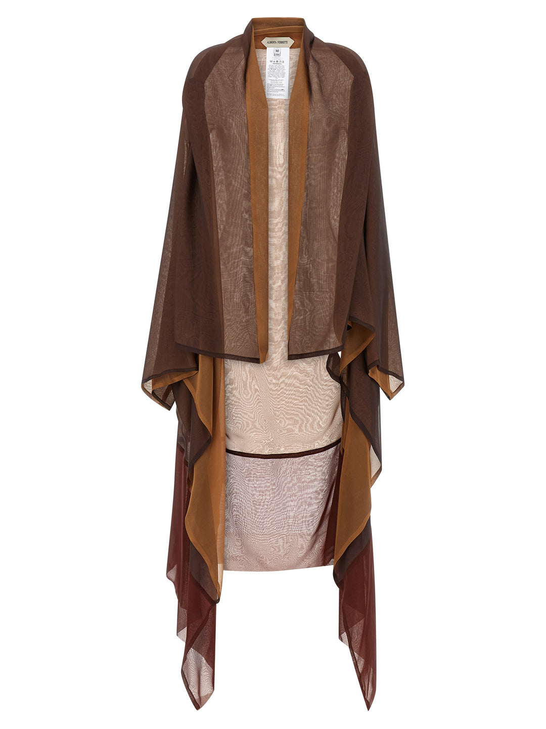 Alberta Ferretti Chiffon Cardigan Sweaters and Cardigans - Brown | dc133e46b3f351c36465266357c9ec0ccc307b56