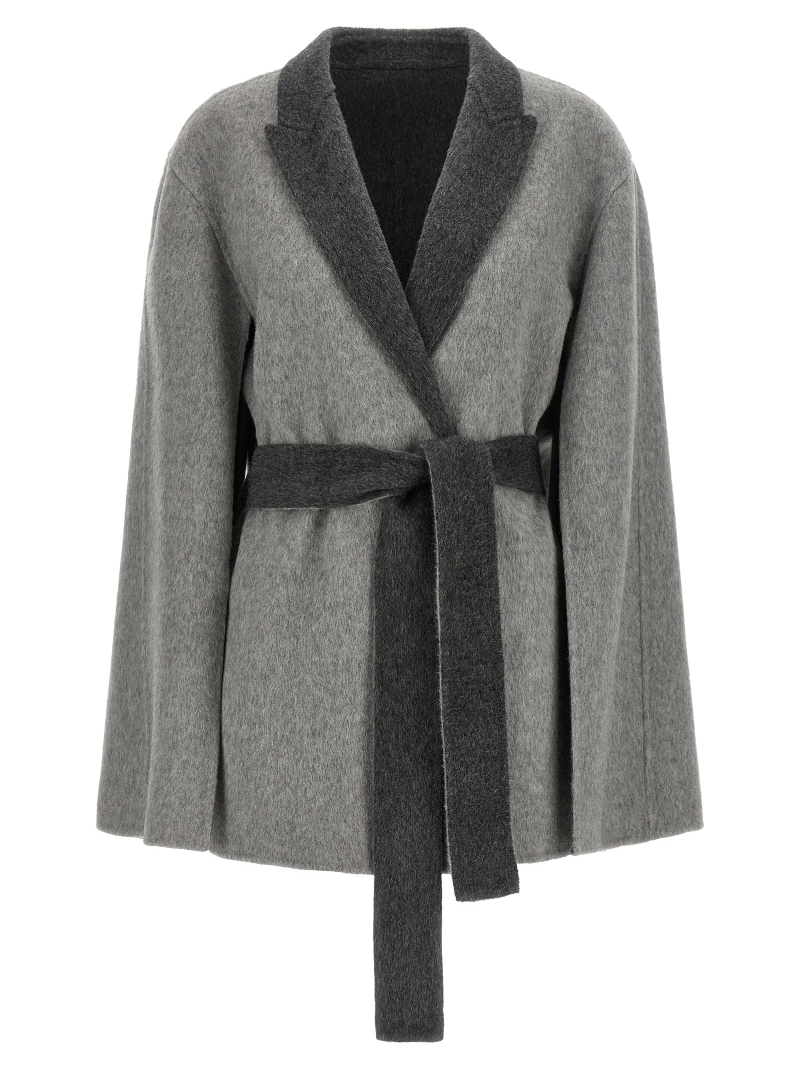 Cardigan With Cape Sleeves Sweaters And Cardigans Gray