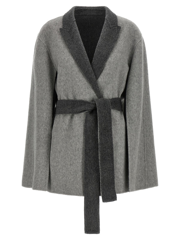 Cardigan With Cape Sleeves Sweaters And Cardigans Gray