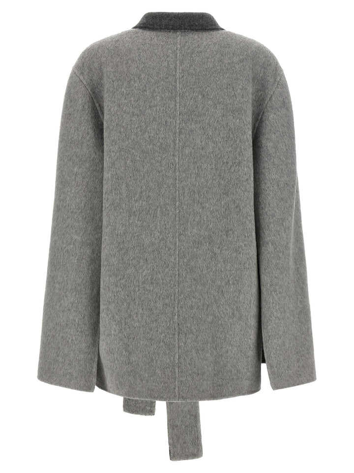 Alberta Ferretti Cardigan With Cape Sleeves Sweaters and Cardigans - Gray | 4ee9cf82f8ce5c20e8851aa25f6b96b617497886