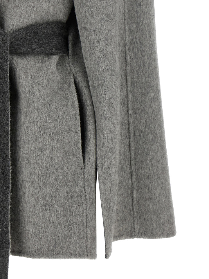 Alberta Ferretti Cardigan With Cape Sleeves Sweaters and Cardigans - Gray | b25c7cc0a7e1eaa97797194763eb76aeefd91d1d