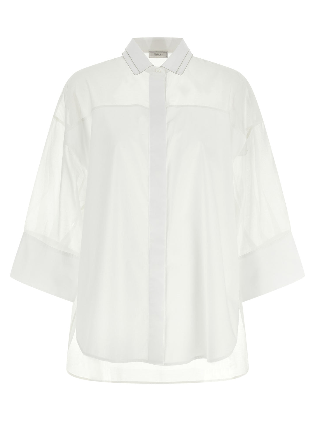 Peserico Organza Shirt Shirt and Blouse - White | dfa438556657de16b584b861c8e16316c225e845