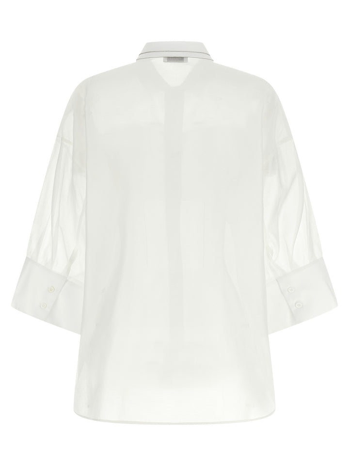 Peserico Organza Shirt Shirt and Blouse - White | 3c0f20811e65c1f50e3569de16e456b63b386844