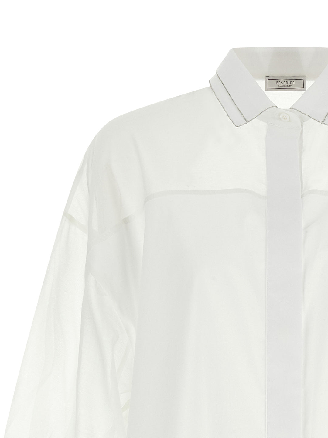 Peserico Organza Shirt Shirt and Blouse - White | 6ebc74f9c9195fe29dc64f98c5e568119731b184