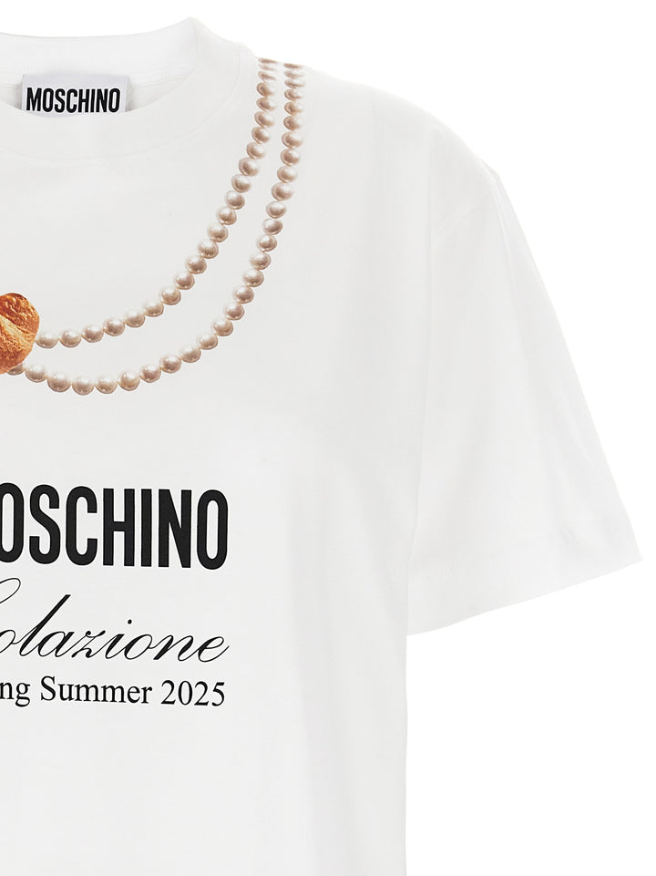Moschino Colazione T-shirt - White | 5ffa569ac60dde3d24b26071c224d0887bc2a4c4