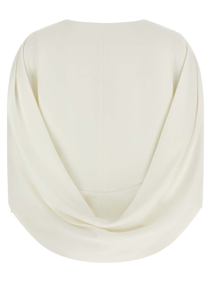 Alberta Ferretti Cape Top Tops - White | 966d2234cc982fdcc004c1628b6db605567c78d8