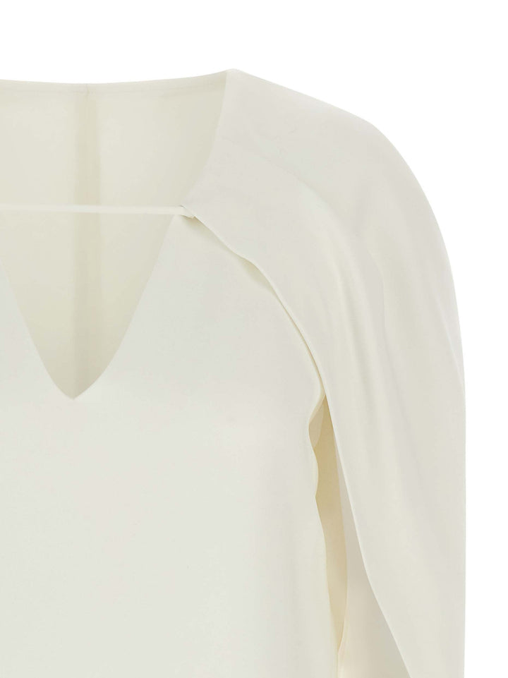 Alberta Ferretti Cape Top Tops - White | fdf3352efd6ee9a1f522a85b8ca7ce21234aafc9