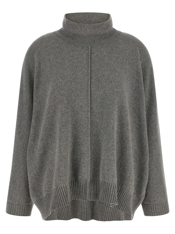Central Stitching Sweater Sweaters And Cardigans Gray