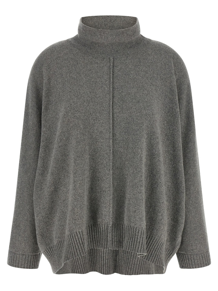 Alberta Ferretti Central Stitching Sweater Sweaters and Cardigans - Gray | 056f36300a5ef63e02a183c8836632e65bf0461c