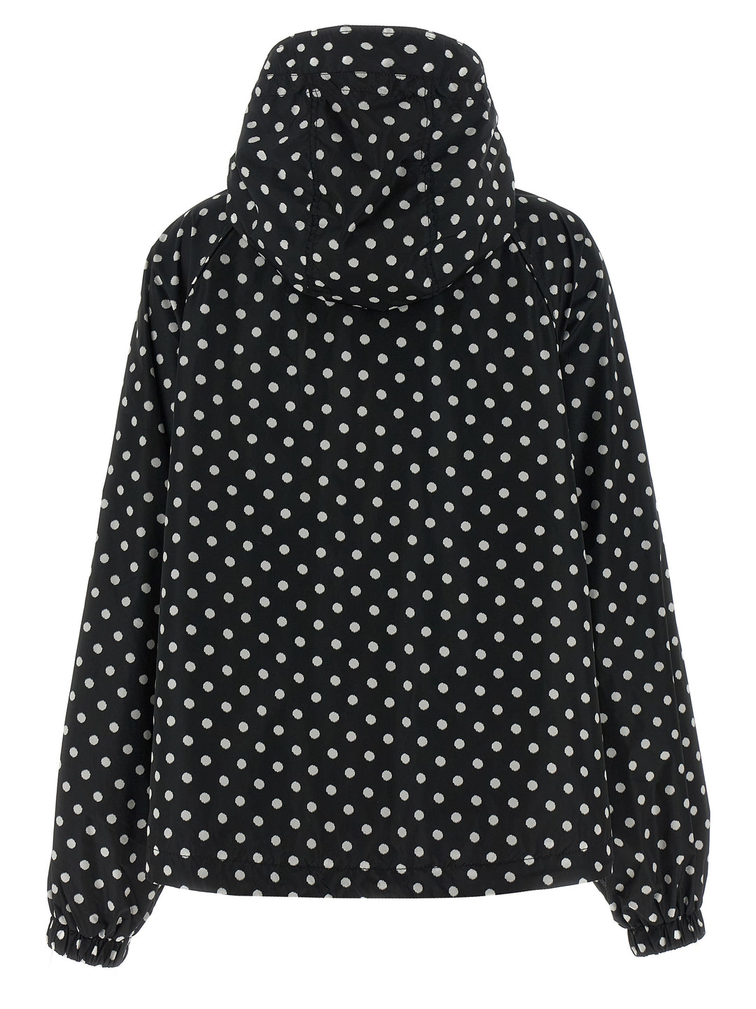 Ganni Polka Dot Anorak Puffer Jackets - White/Black | 7f19f0ad94a83fb491f870c97ddfc94fb7e12468