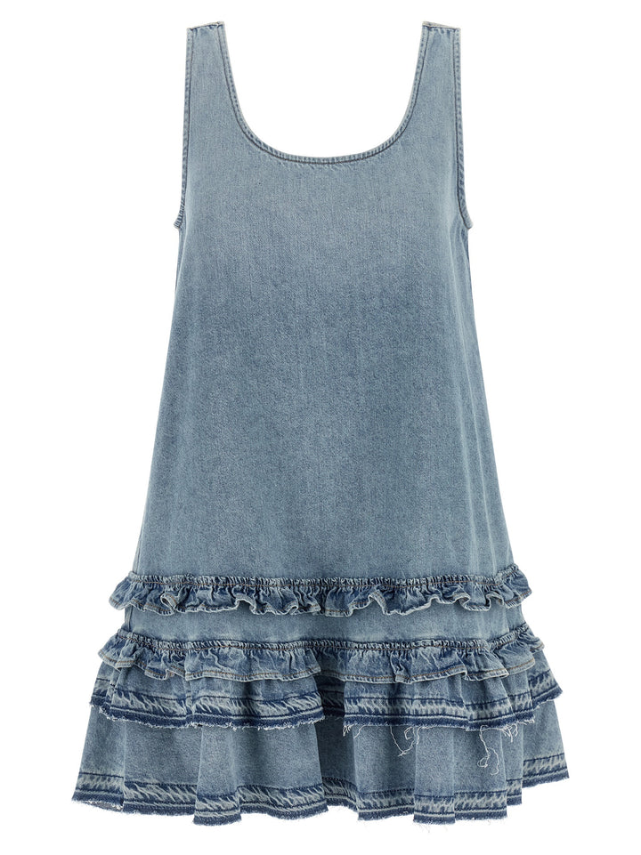 Ganni Denim Dress Dresses - Light Blue | be82b5711072f437c93378d4897042a322e07c3b