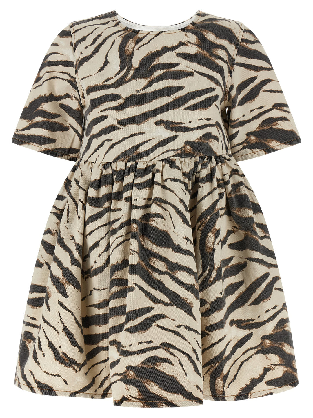 Ganni Zebra Denim Dresses - Multicolor | 2abadca9fdbf1067adb66942adc79249565639fb