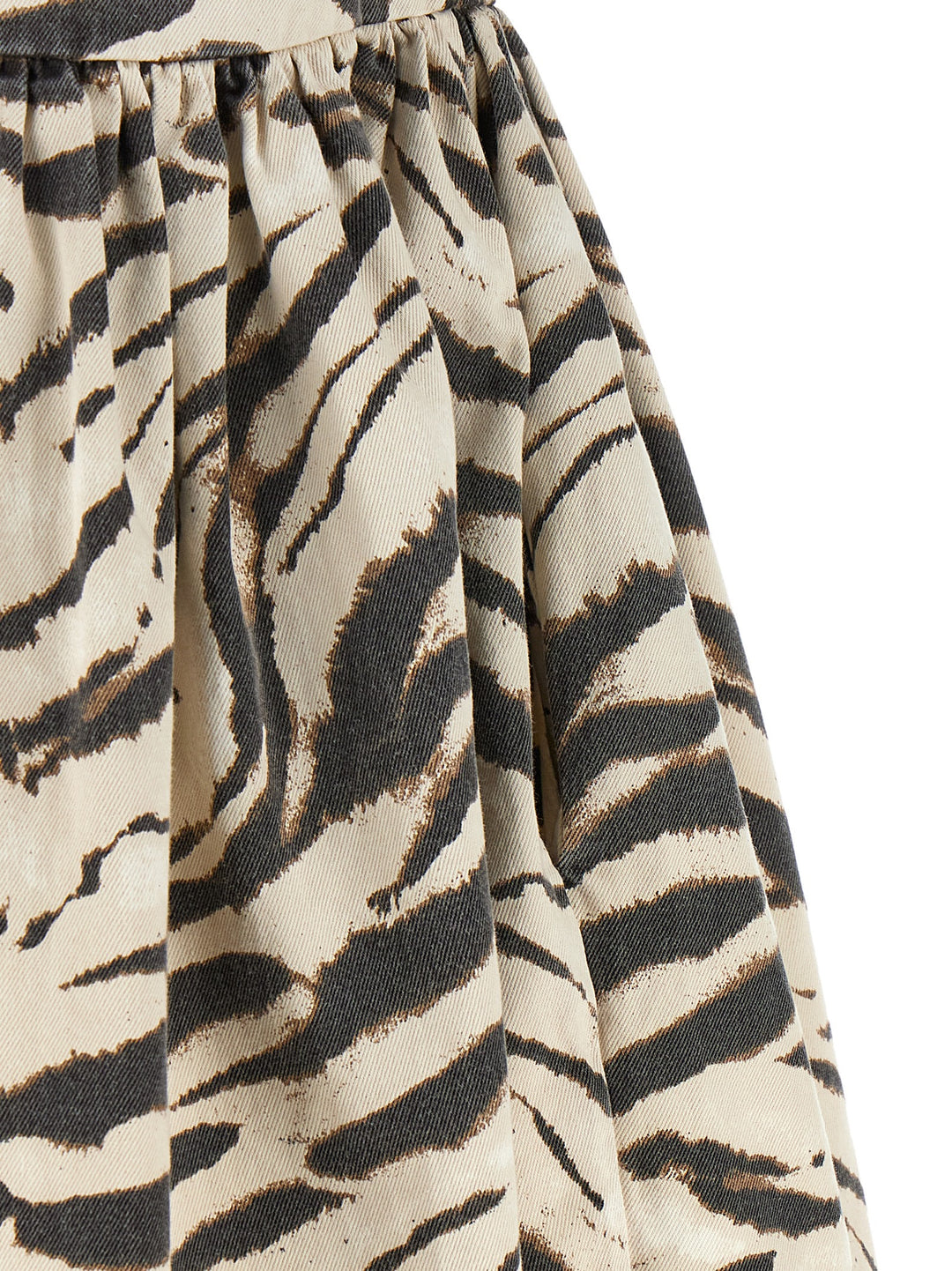 Ganni Zebra Denim Dresses - Multicolor | 6811a8725880056415730fc52264e72e7d1393da