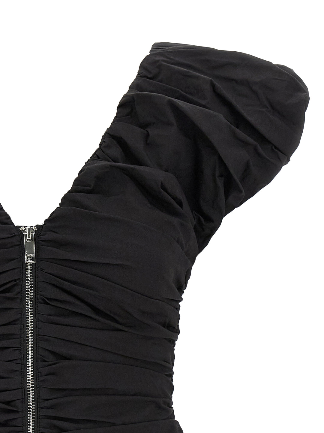 Ganni Black Ruched Tops - Black | d41f5e0b69fa9ae47208d5f807604bad44a31cd3