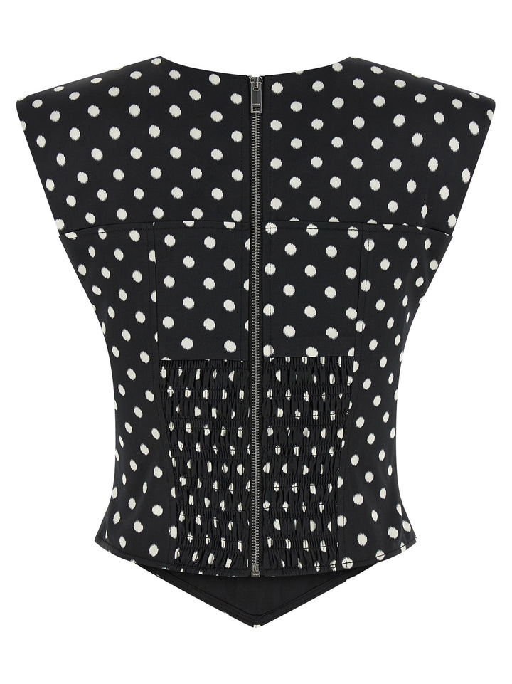Ganni Polka Dot Tops - Black | cd03f1f18cb6d03e4e3ac04d9c5482a98b2eb542