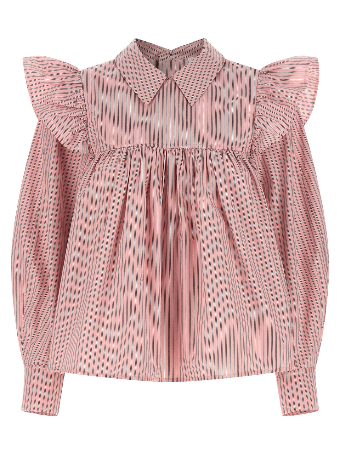 Ganni Striped Blouse Shirt and Blouse - Pink | c9313b6fc8c44ee56e204065ff893505d9157bbe