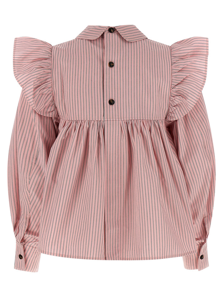 Ganni Striped Blouse Shirt and Blouse - Pink | 39b590ac187097d8c9bc9d1f1178bf85d2da548a