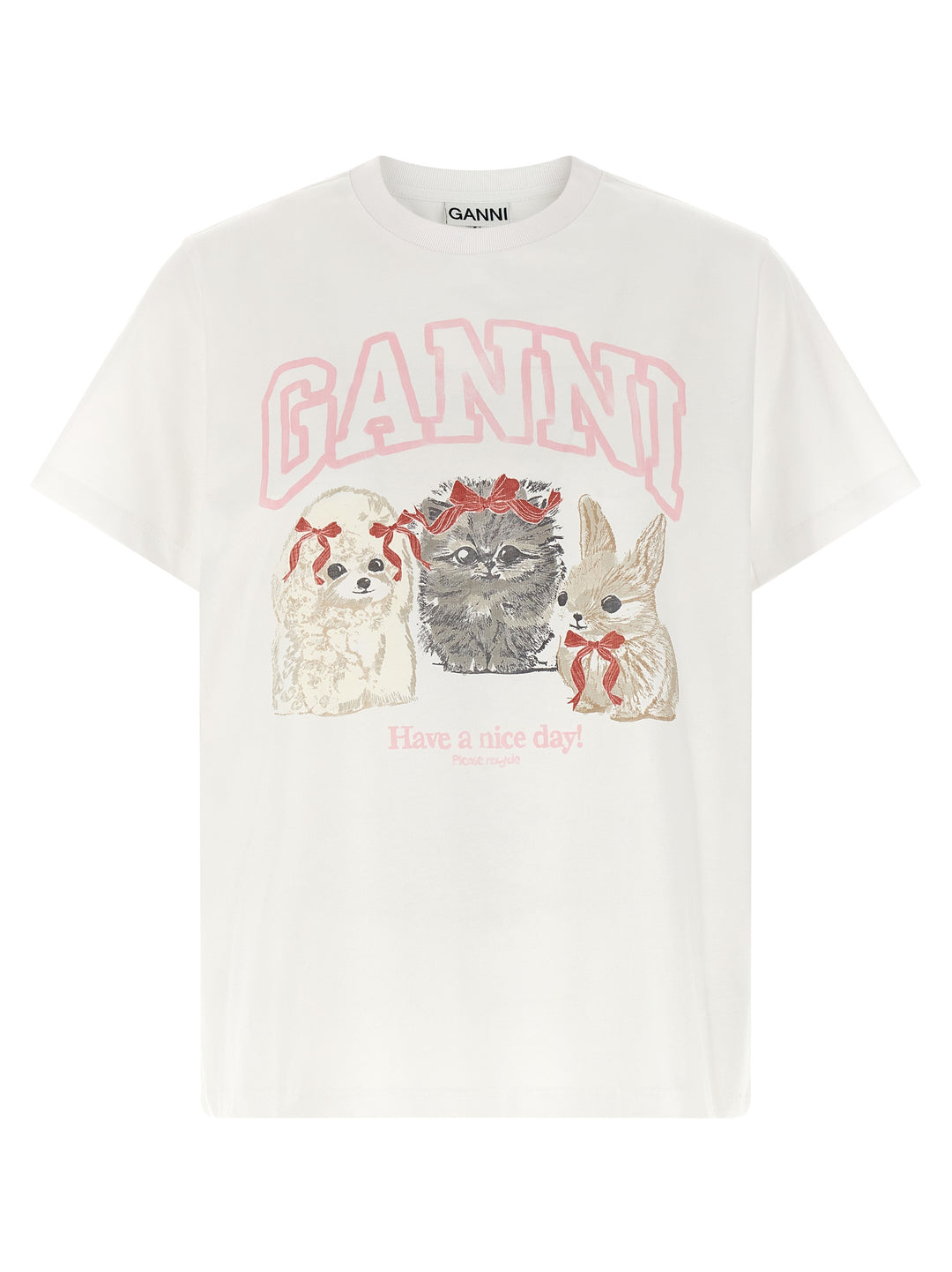 Ganni Printed T-shirt - White | 974e524350df818a30e6ec69b5f87cc7fdbd79eb
