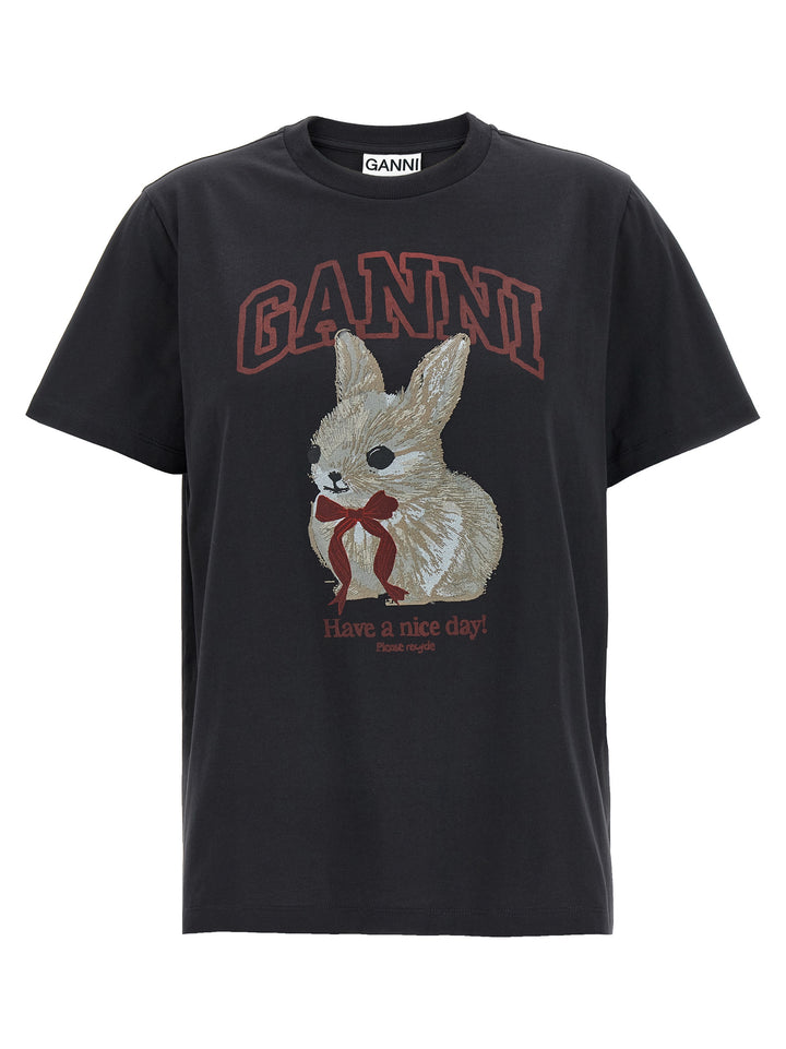 Ganni Printed T-shirt - Black | 3601cfc1589e3a5b8de92dd241ca423866434ff7