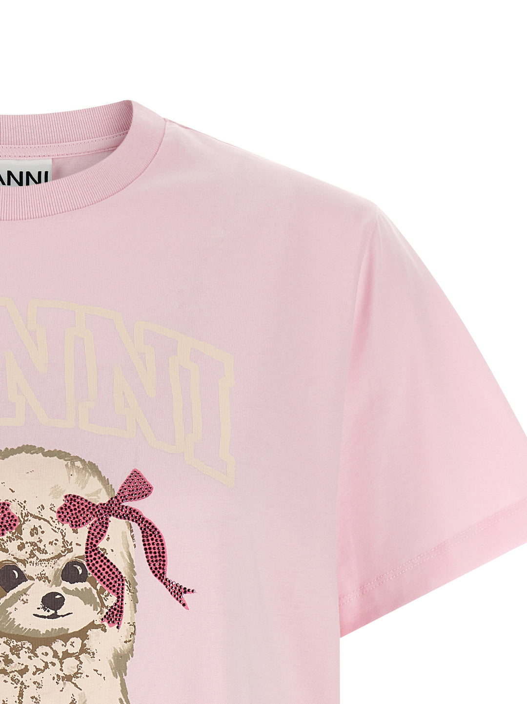 Ganni Printed T-shirt - Pink | 2d1d192f8aae074c4f57e190ae44d712d902899a