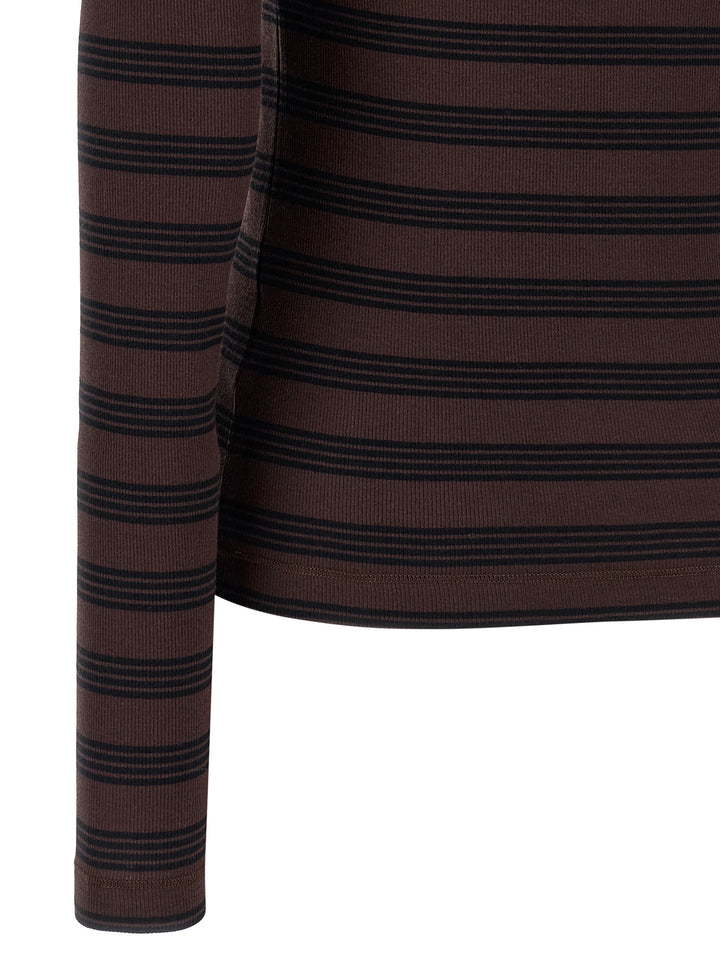 Ganni Striped Sweater T-shirt - Multicolor | 879a7ad253f6b077fb36ea5c70818a76d22d1f24