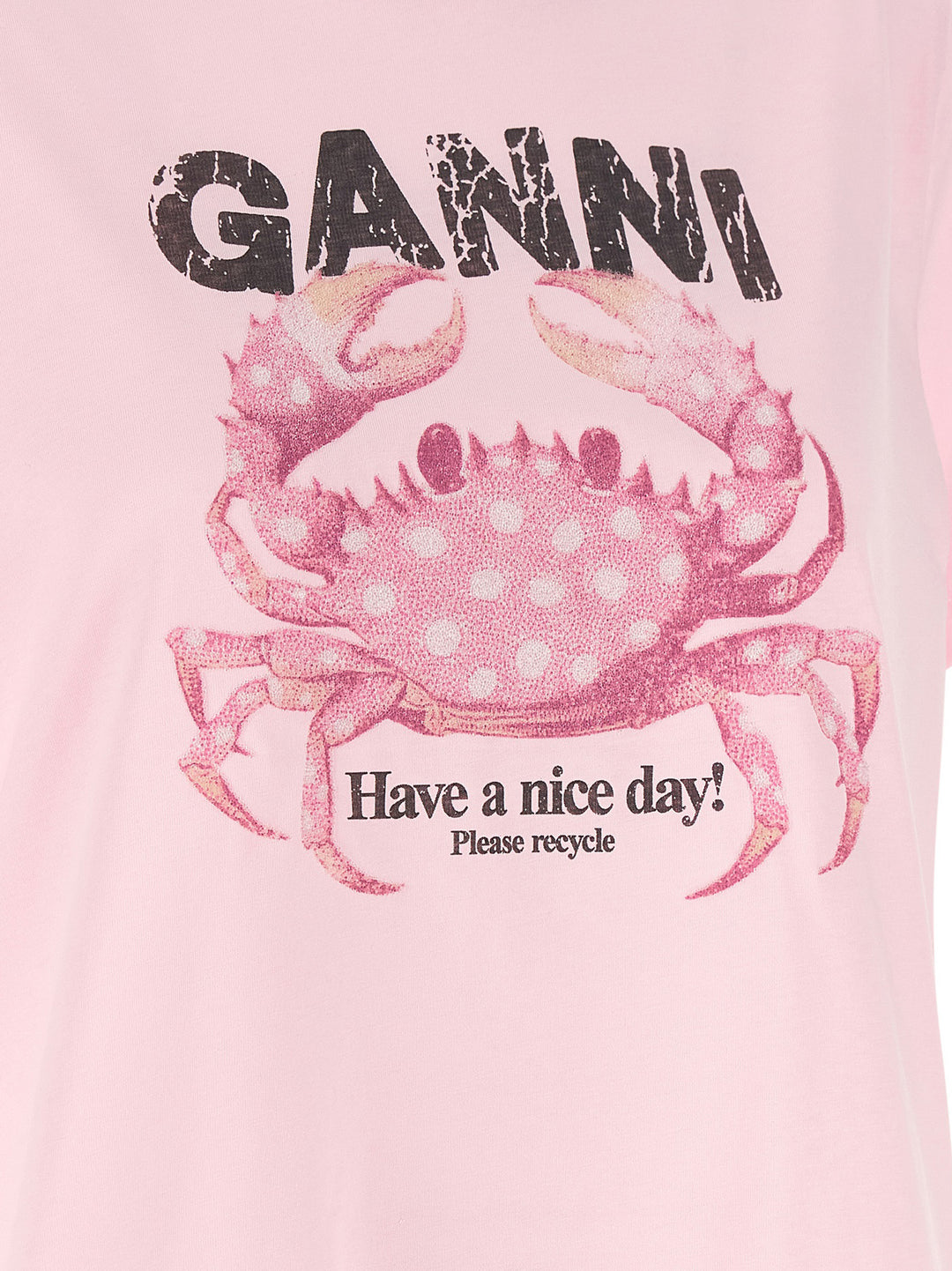 Ganni Crab T-shirt - Pink | d491c48432b44ab7e5c68a0b55c01755cdf1a052