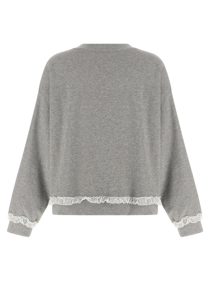 Ganni Isoli Sweatshirt - Gray | 5afa9091e4a3f4dbd3dc14d922741382cefba22f