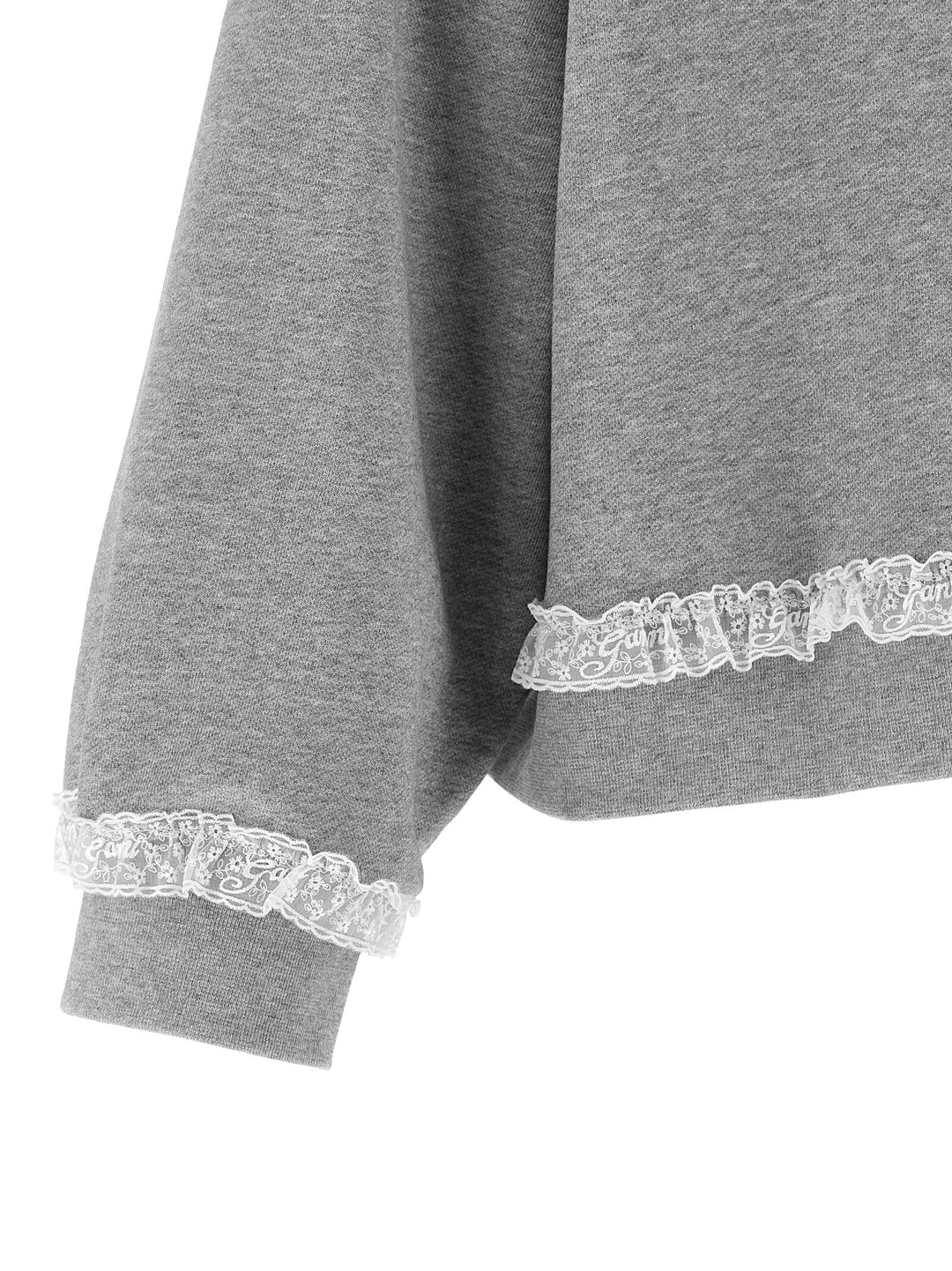 Ganni Isoli Sweatshirt - Gray | 774fbe5775ac6ea1f686e33fcdd0cd7e3f2db158