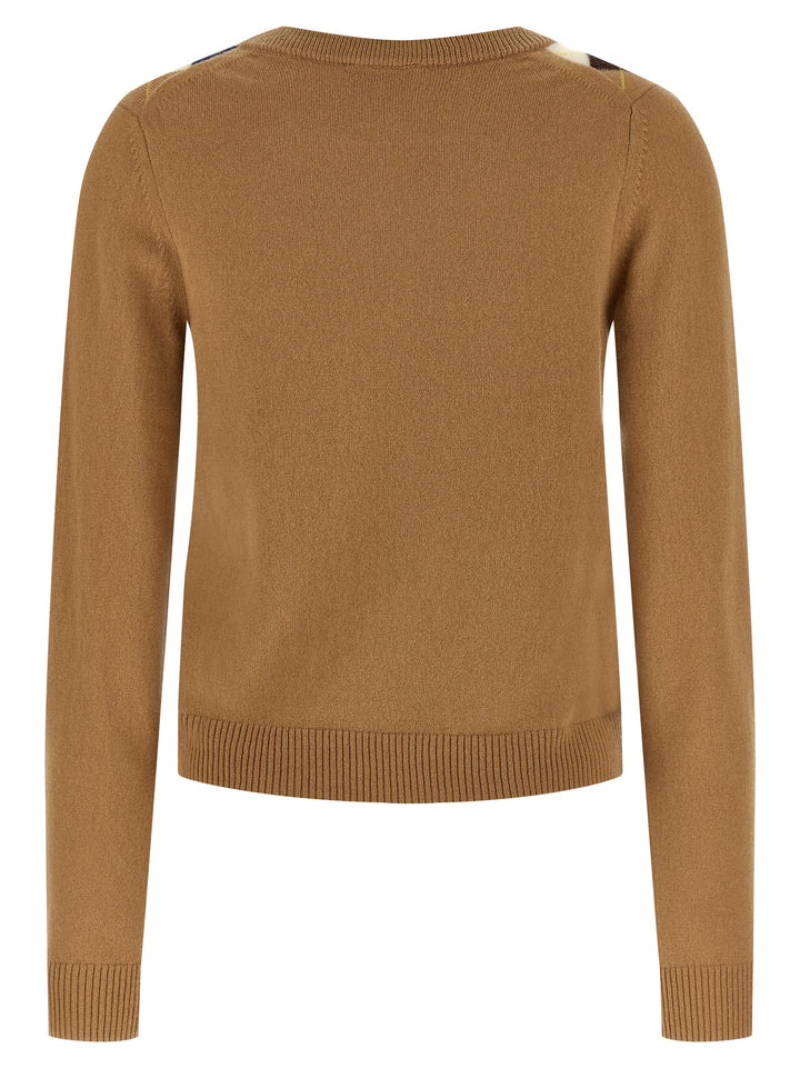 Ganni Diamond-Shaped Cardigan Sweaters and Cardigans - Beige | b9f91ccef069f95863192f15b3ec98948a4fb5c4