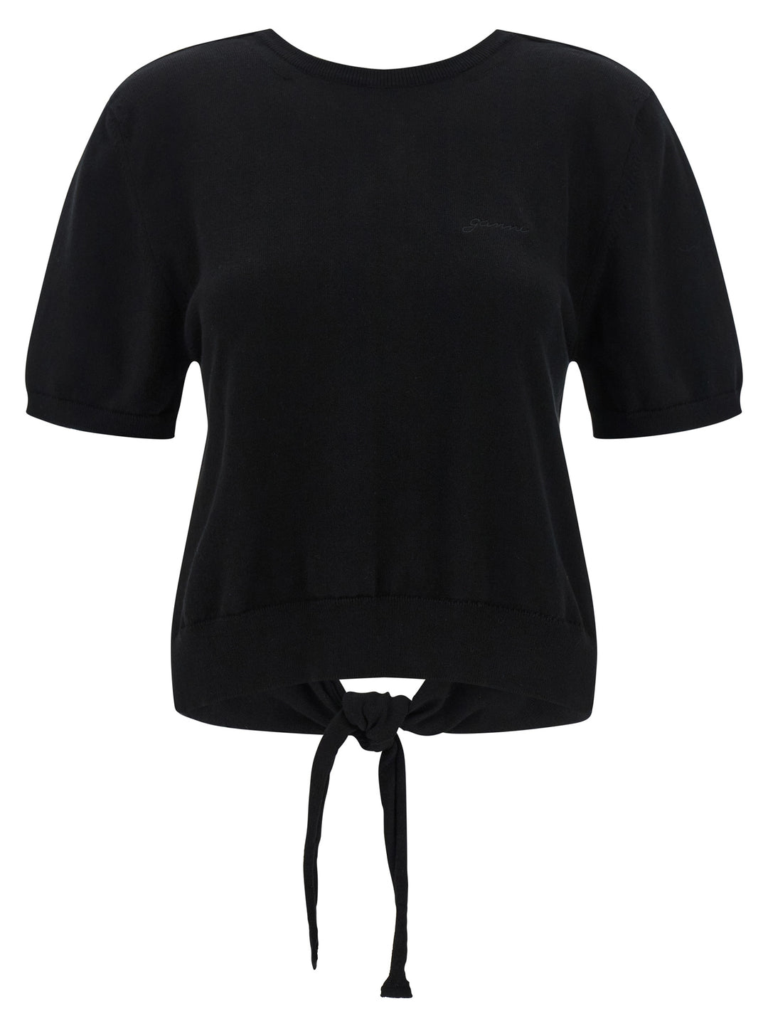 Ganni Bare Back Sweater Sweaters and Cardigans - Black | 0286aeb06cf2f25f8c65d167ce10bbed029ca94f