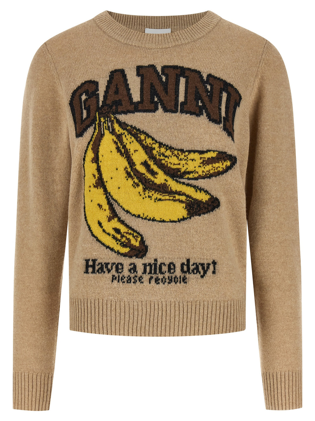 Ganni Banane Sweaters and Cardigans - Beige | c54f1d231821e8064fd5334e7bb816e5d6c435d7