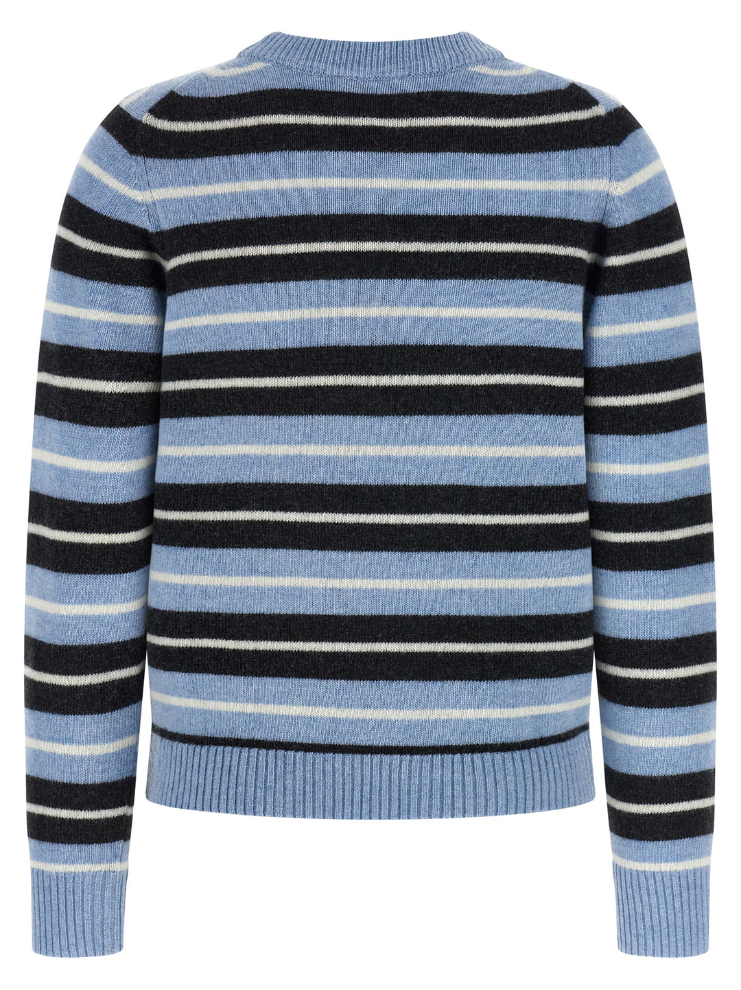 Ganni Graphic Wool Sweaters and Cardigans - Light Blue | a01c2d4bcc5e7ba0b83995eab6b6dbaa6cc7b1e2