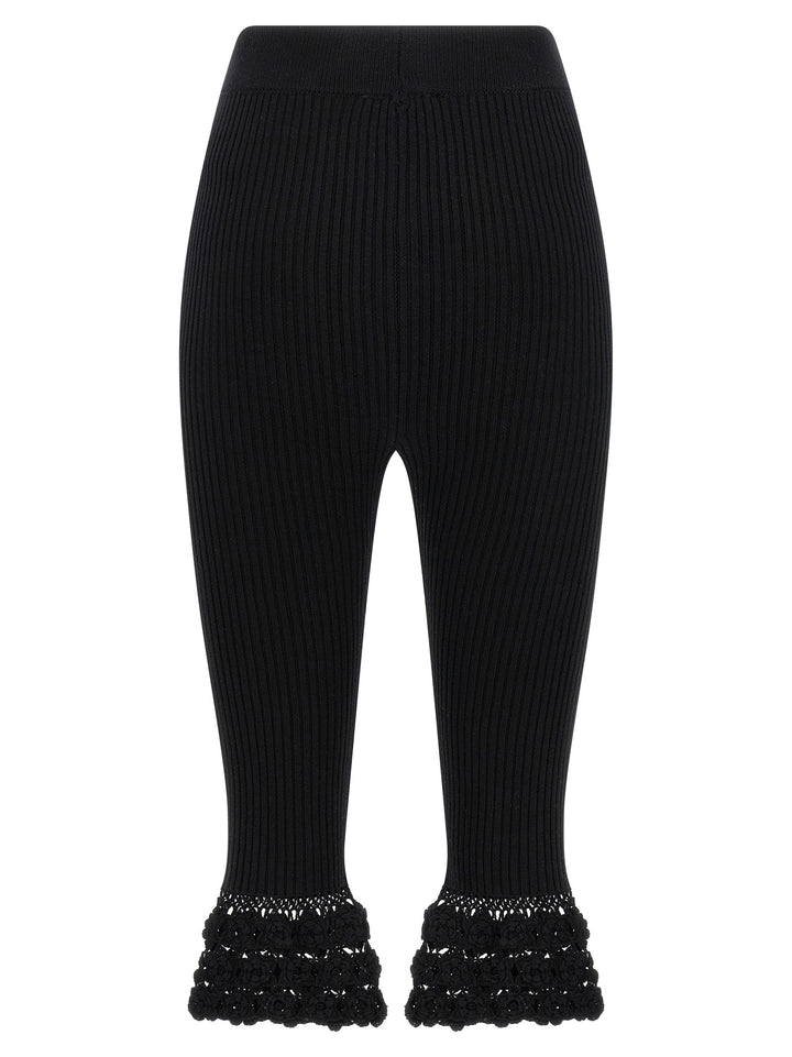 Ganni Cotton Crochet Pants - Black | d3241292b58891291d14a9f20d3cf53d26e3a12d