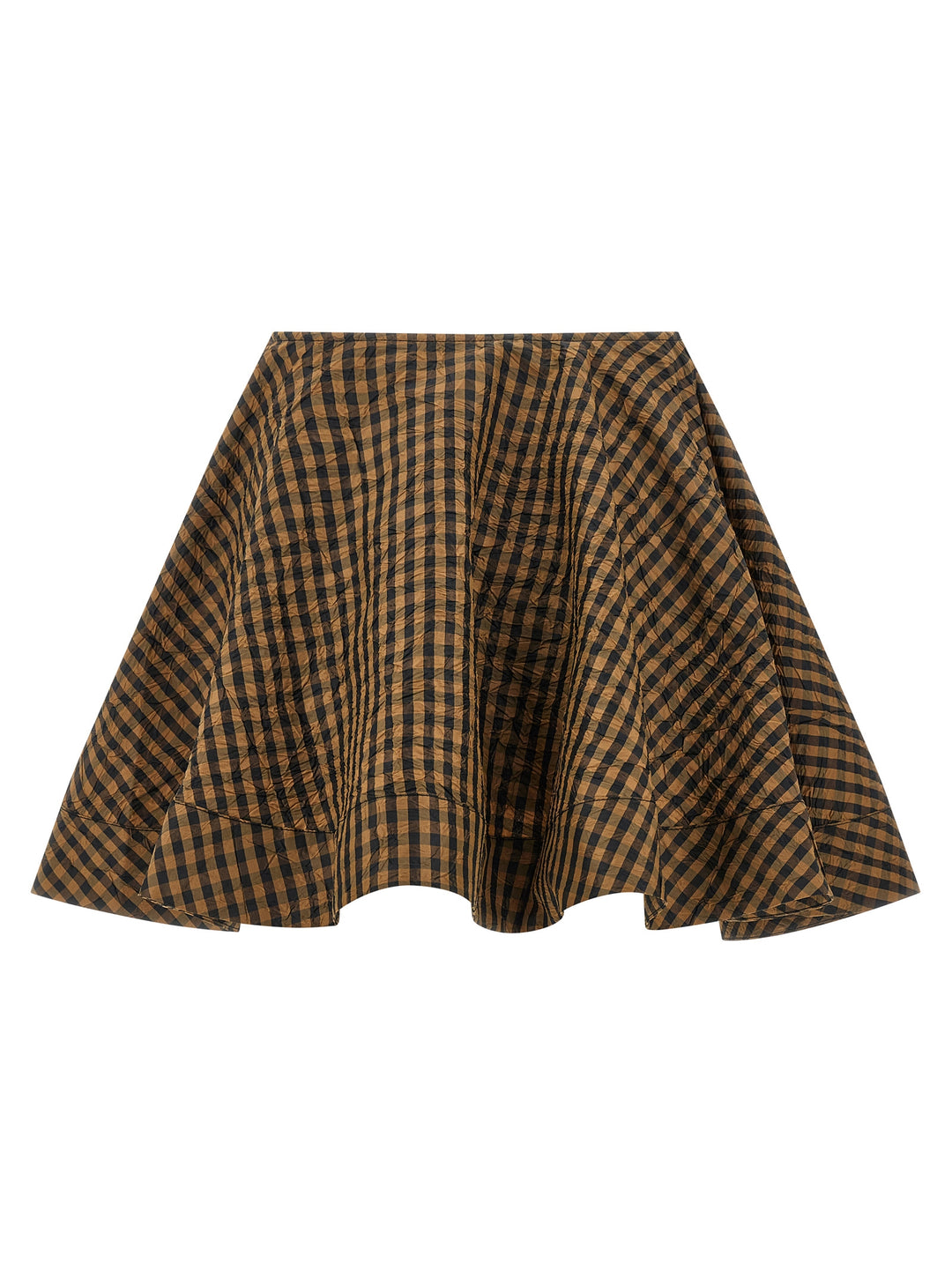 Ganni Crinckled Taffetà Skirts - Brown | f287e07b9ea7a92c433713c520018af143bf5278