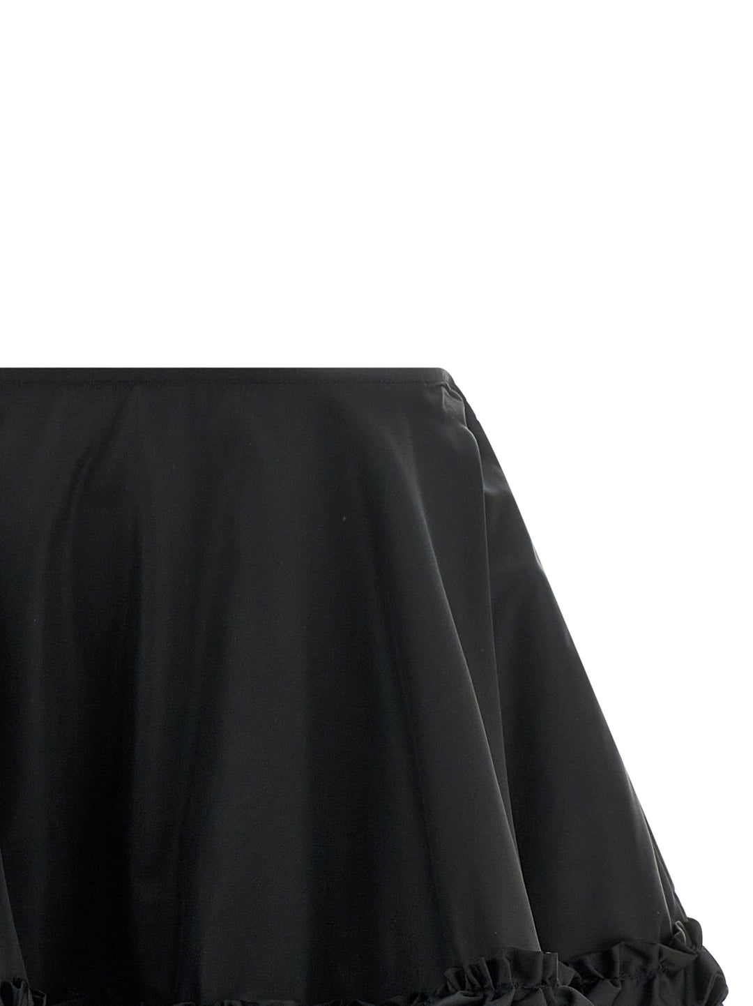 Ganni Duchesse Nylon Mini Frill Skirts - Black | 07901c51bfc063d37bdd8cbbfbea88041b2acabf