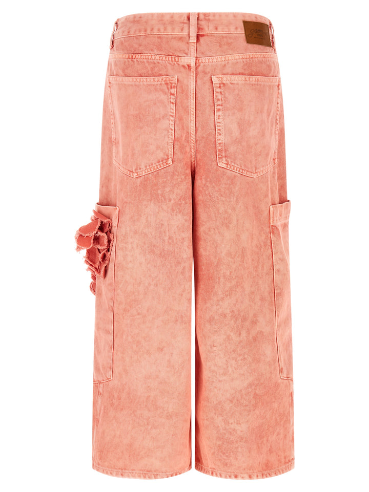 Ganni Cropped Jeans - Pink | 068b6bb77fe51ab9161d1d29a7fbd8d7f826a7dc