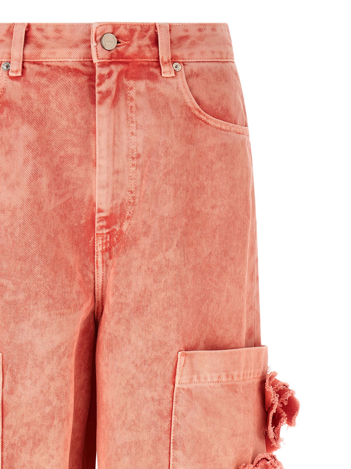 Ganni Cropped Jeans - Pink | 79b015043a01d7c44ef69dc8b923d44561257693
