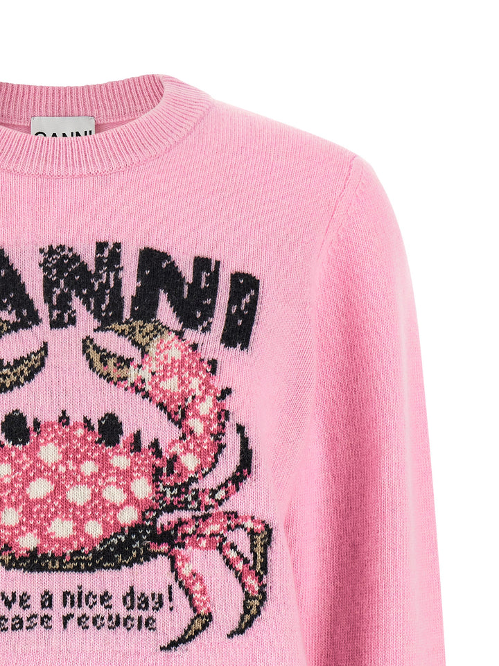 Ganni Crab Sweaters and Cardigans - Pink | 67bb8748d53b49bf5b4a8029a729f8005b2d6aab