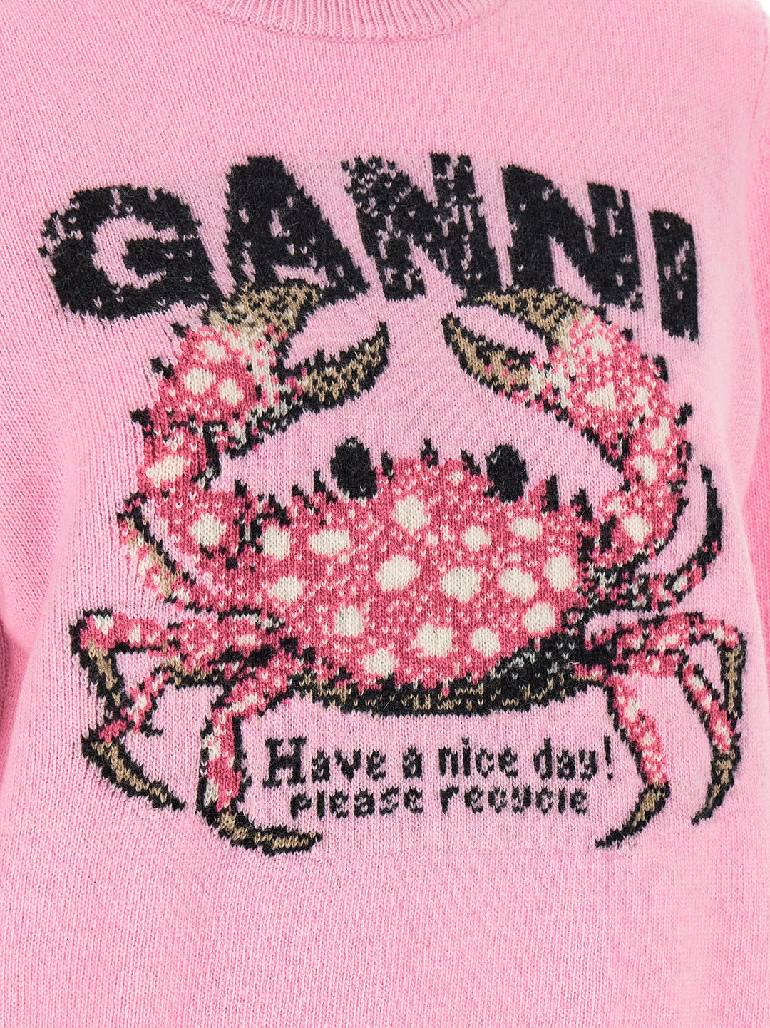 Ganni Crab Sweaters and Cardigans - Pink | 51727786298a449d26b20edd908dbb89828d41aa