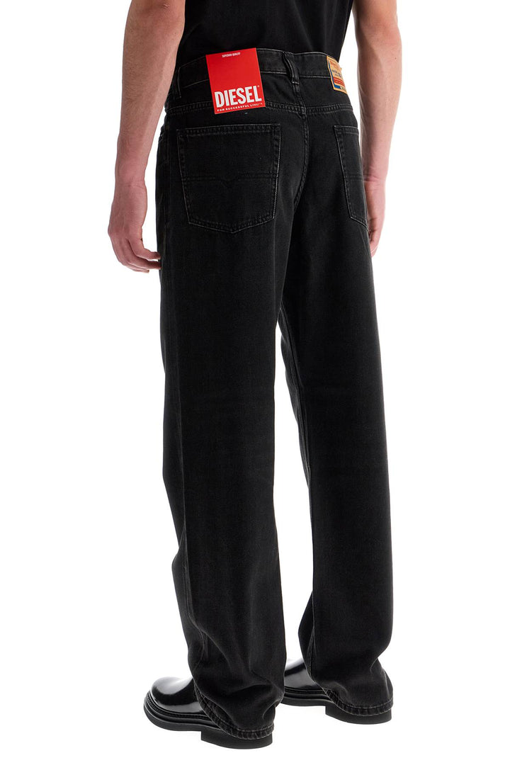 D Macro Black Wide Leg Jeans