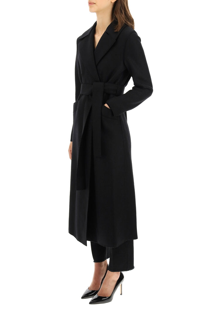 Long Coat In Pressed Wool